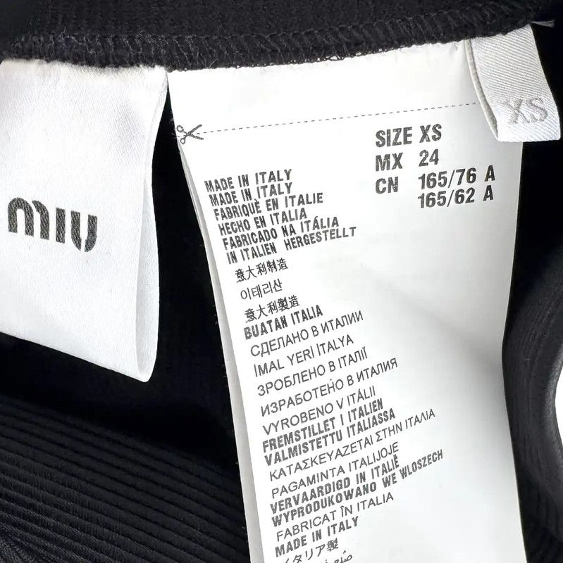 Miu Miu Miu Miu Black Wool Dress with Collar 0089 Size XS / US 0-2 / IT 36-38 - 6 Thumbnail