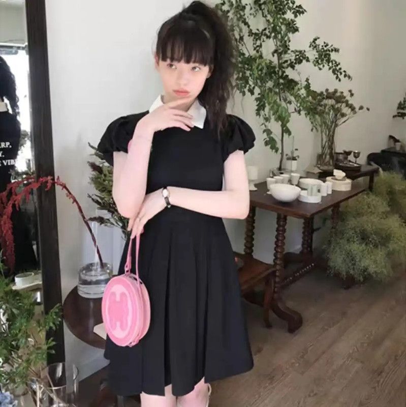 Miu Miu Miu Miu Black Wool Dress with Collar 0089 Size XS / US 0-2 / IT 36-38 - 3 Thumbnail