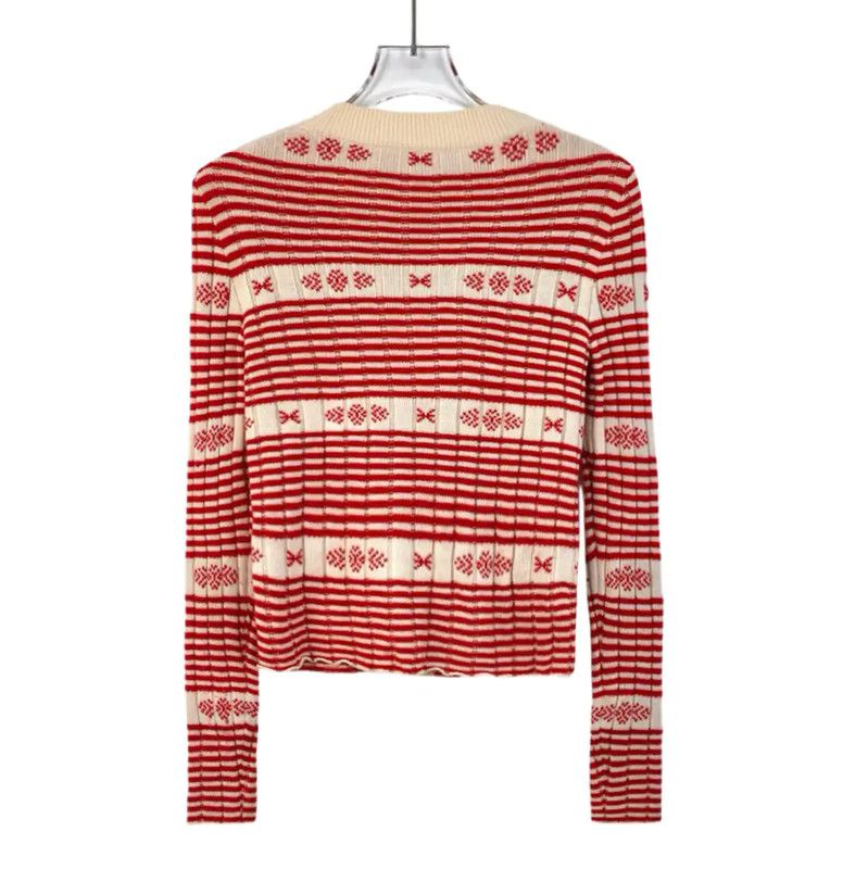 Miu Miu Miu Miu Color Block Wool Cardigan for Women 0089 Size S / US 4 / IT 40 - 2 Thumbnail