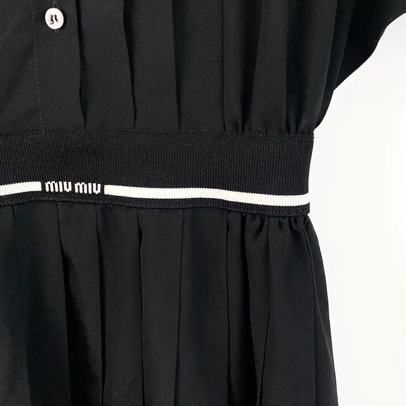 Miu Miu Miu Miu Black Women's Dress Size S 0089 Size S / US 4 / IT 40 - 4 Thumbnail