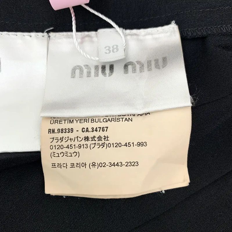 Miu Miu Miu Miu Black Women's Dress Size S 0089 Size S / US 4 / IT 40 - 8 Thumbnail