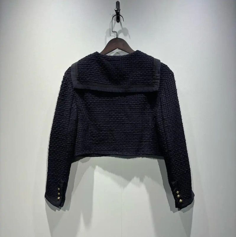 Miu Miu Miu Miu Black Cropped Women's Jacket 0089 Size L / US 10 / IT 46 - 2 Thumbnail