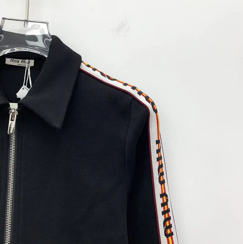 Miu Miu Miu Miu Black Cotton Women's Jacket 0089 Size S / US 4 / IT 40 - 3 Thumbnail