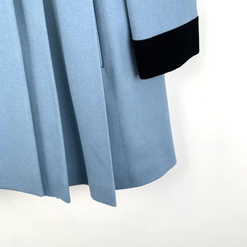 Miu Miu Miu Miu Blue Wool Women's Coat 0089 Size S / US 4 / IT 40 - 4 Thumbnail