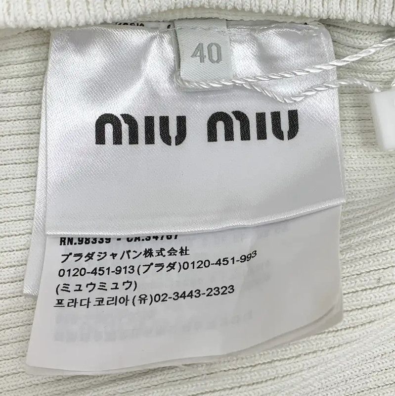 Miu Miu Miu Miu Color Block Cropped Sweater 0089 Size M / US 6-8 / IT 42-44 - 6 Thumbnail