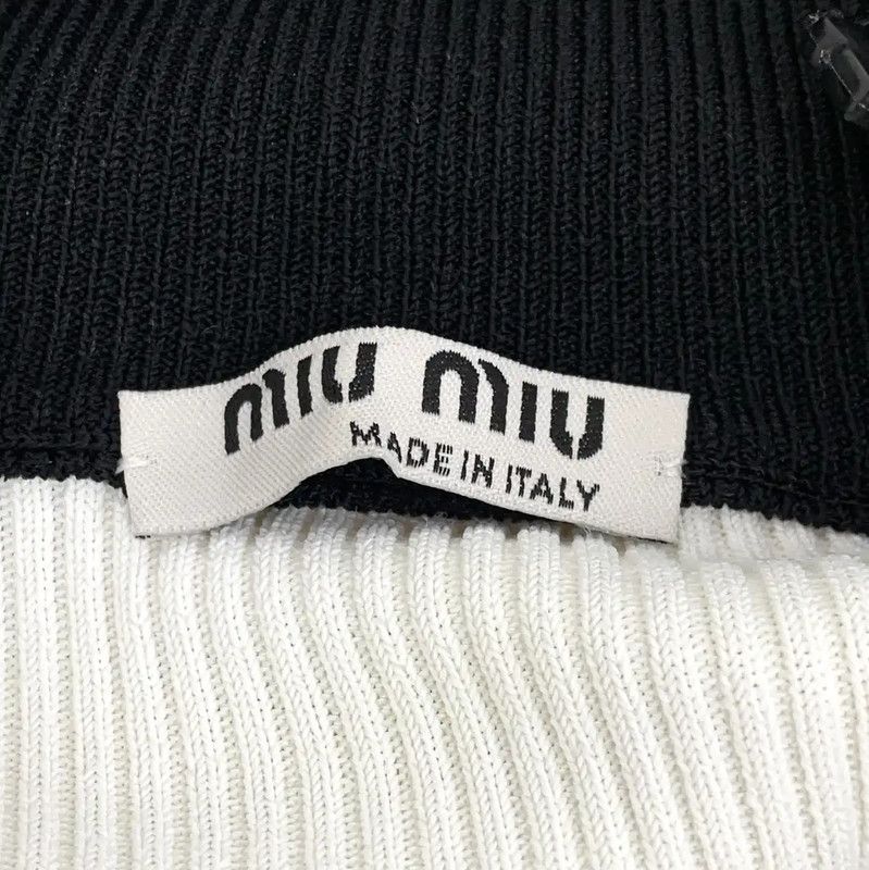 Miu Miu Miu Miu Color Block Cropped Sweater 0089 Size M / US 6-8 / IT 42-44 - 5 Thumbnail