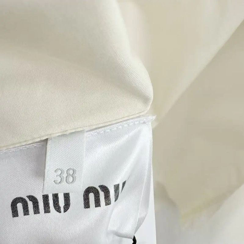Miu Miu Miu Miu Spring Autumn Ivory Long Sleeve Shirt 0089 Size M / US 6-8 / IT 42-44 - 5 Thumbnail