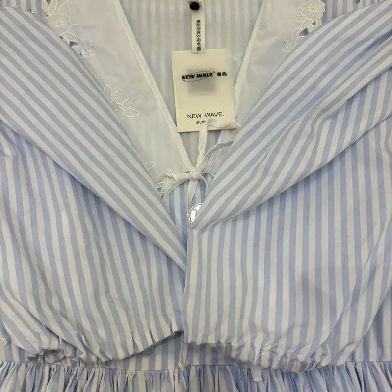 Miu Miu Miu Miu Summer Light Blue Mid-Length Dress 0089 Size M / US 6-8 / IT 42-44 - 9 Thumbnail