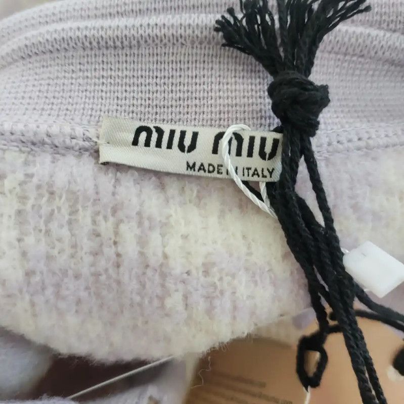 Miu Miu Miu Miu Color-Block Wool Cardigan for Women 0089 Size L / US 10 / IT 46 - 3 Thumbnail