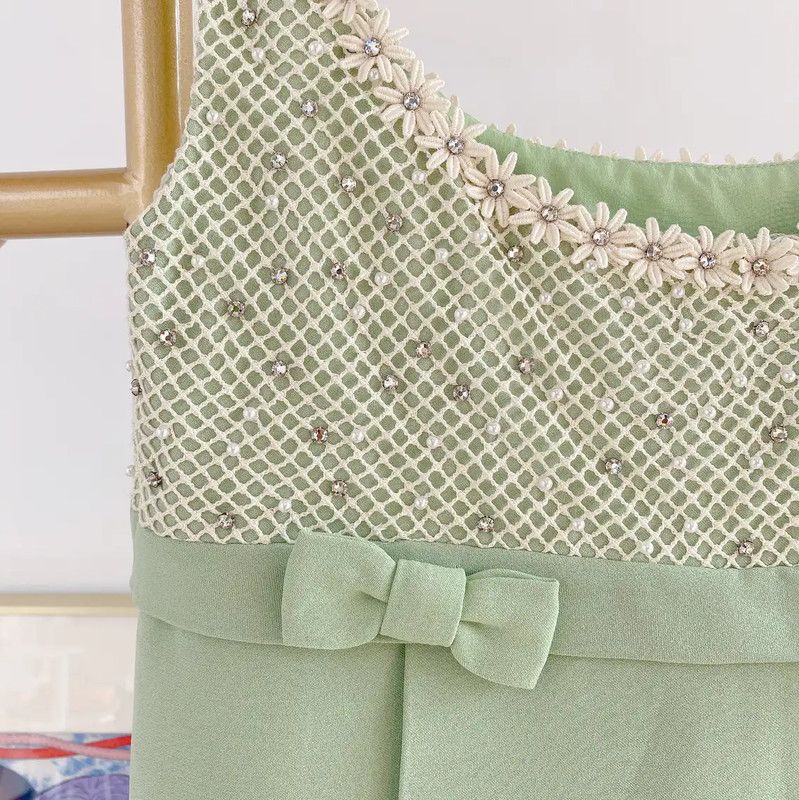 Miu Miu Miu Miu Sleeveless A-Line Dress in Green 0089 Size XL / US 12-14 / IT 48-50 - 6 Thumbnail