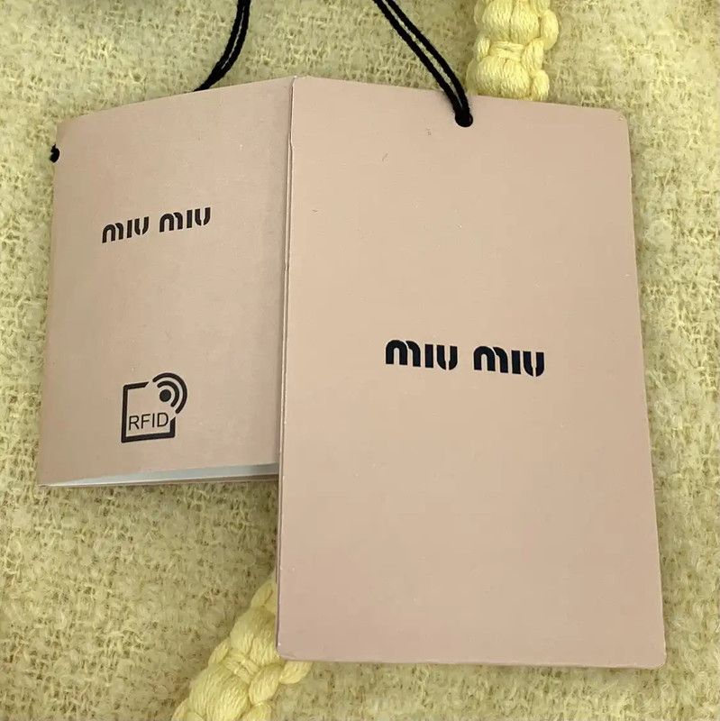 Miu Miu Miu Miu Yellow Wool Cardigan for Women 0089 Size XS / US 0-2 / IT 36-38 - 7 Thumbnail