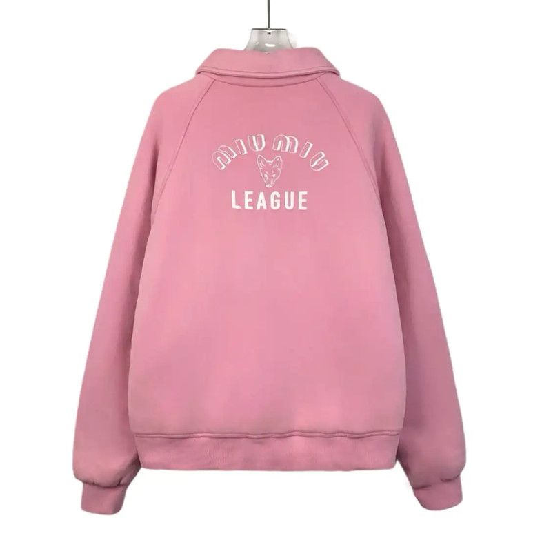 Miu Miu Miu Miu Pink Cotton Women's Jacket 0089 Size XS / US 0-2 / IT 36-38 - 2 Thumbnail