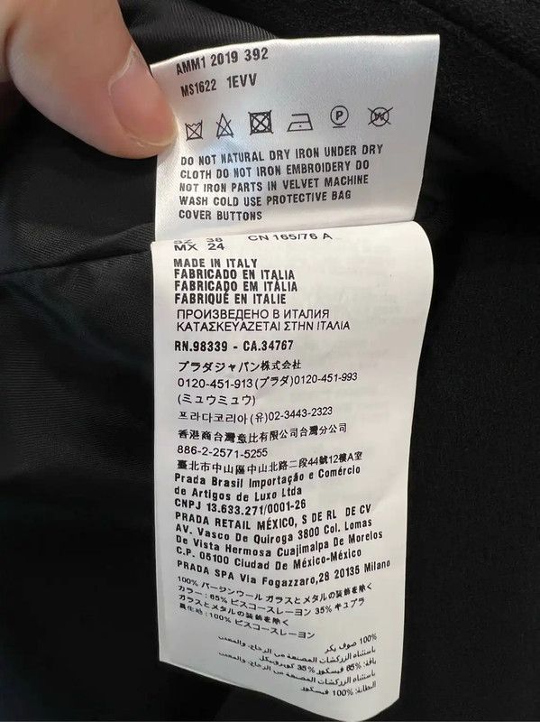 Miu Miu Black Wool Women's Coat 0089