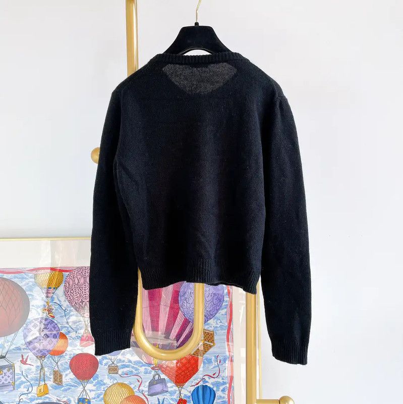 Miu Miu Miu Miu Black Cashmere Sweater for Women 0089 Size XL / US 12-14 / IT 48-50 - 2 Thumbnail