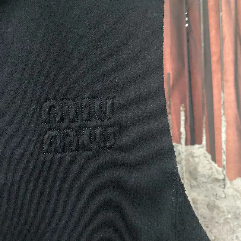 Miu Miu Miu Miu Black Cotton Summer Hoodie 0089 Size XS / US 0-2 / IT 36-38 - 5 Thumbnail