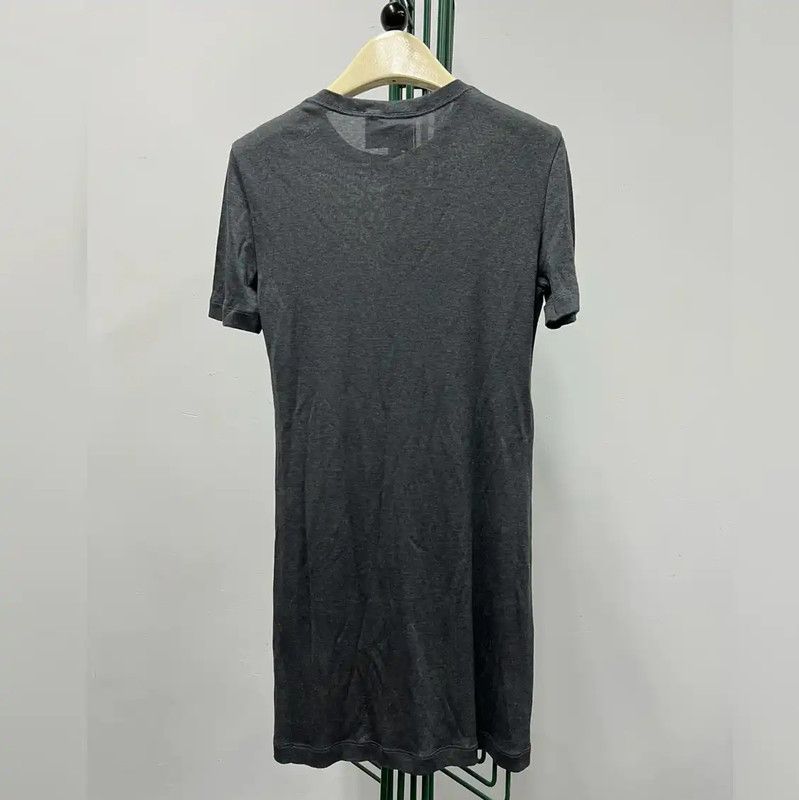 Miu Miu Miu Miu Gray Cotton Logo Embroidered Dress 0089 Size S / US 4 / IT 40 - 4 Thumbnail