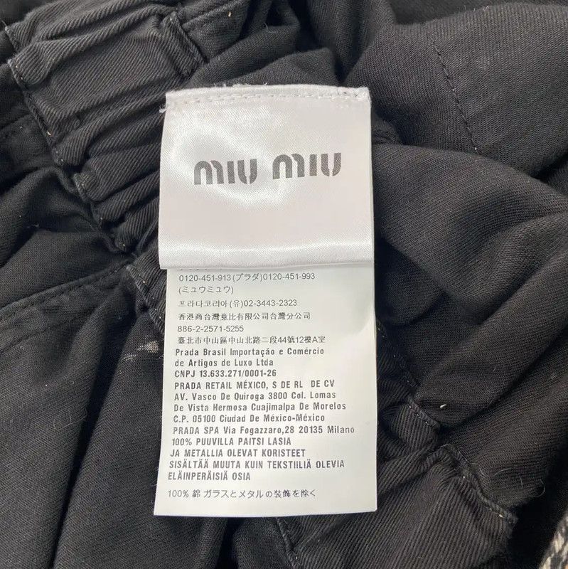 Miu Miu Miu Miu Black Cotton Women's Spring Jacket 0089 Size XS / US 0-2 / IT 36-38 - 8 Thumbnail