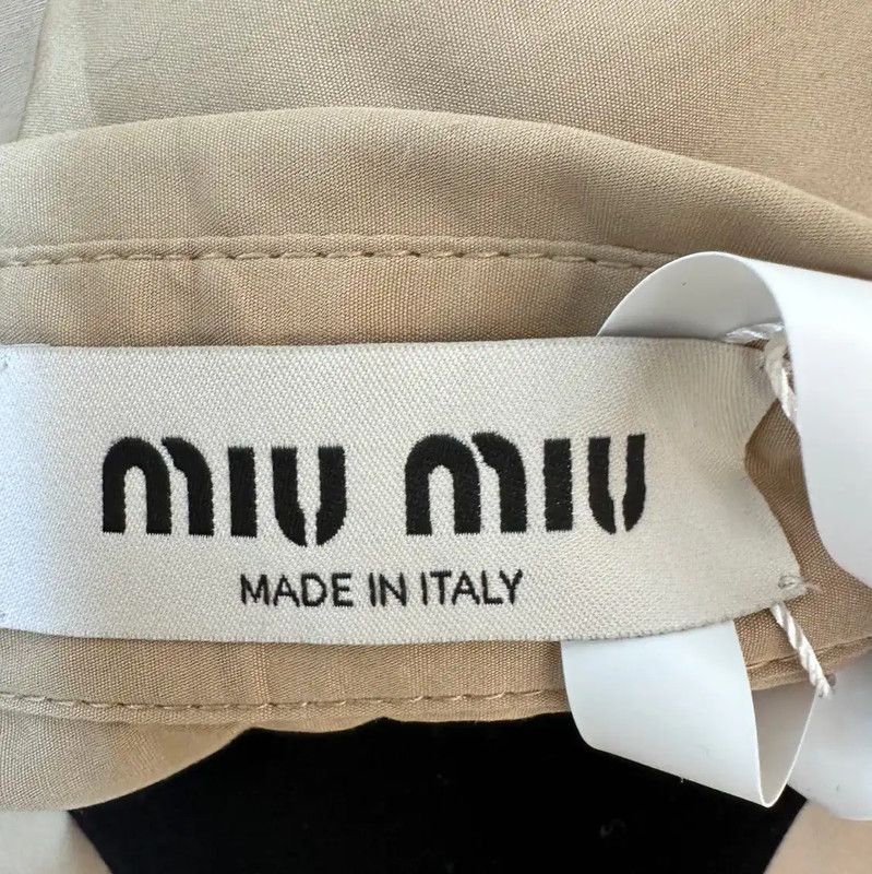 Miu Miu Miu Miu Khaki Women's Shirt 0089 Size M / US 6-8 / IT 42-44 - 3 Thumbnail