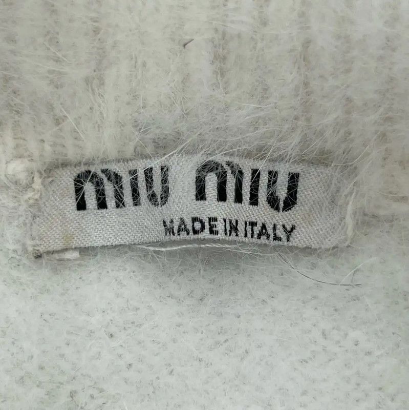 Miu Miu Miu Miu White Short Sleeve Pullover Blouse 0089 Size S / US 4 / IT 40 - 5 Thumbnail