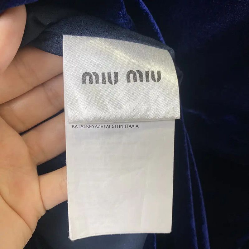 Miu Miu Miu Miu Blue Cotton Women’s Dress Size S 0089 Size S / US 4 / IT 40 - 6 Thumbnail