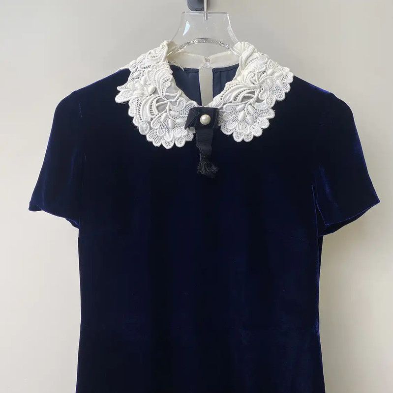 Miu Miu Miu Miu Blue Cotton Women’s Dress Size S 0089 Size S / US 4 / IT 40 - 3 Thumbnail