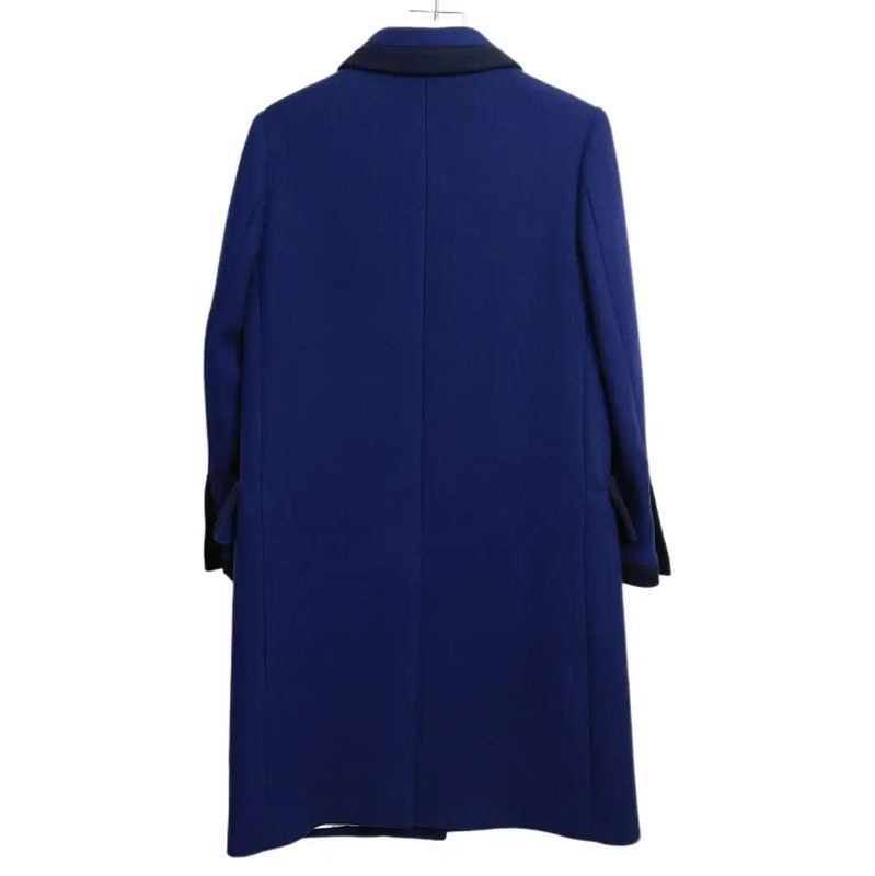 Miu Miu Miu Miu Women's Dark Blue Cotton Coat 0089 Size M / US 6-8 / IT 42-44 - 2 Thumbnail