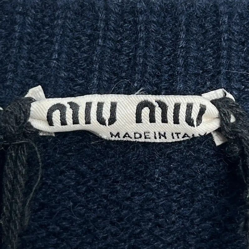 Miu Miu Miu Miu Striped Cashmere Blend Sweater 0089 Size L / US 10 / IT 46 - 5 Thumbnail