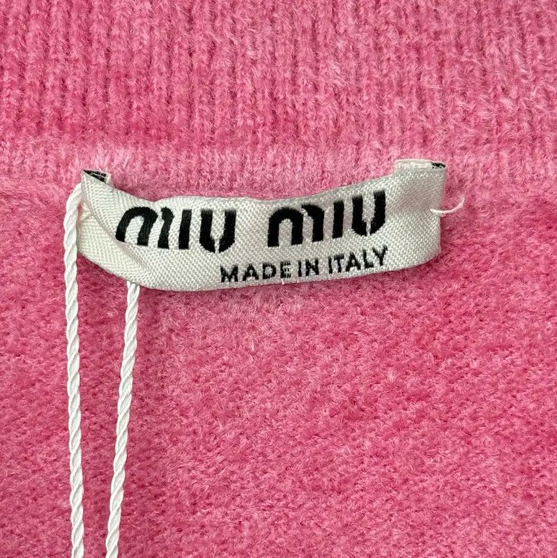 Miu Miu Miu Miu Pink Cotton Blend Women's Jacket 0089 Size L / US 10 / IT 46 - 4 Thumbnail
