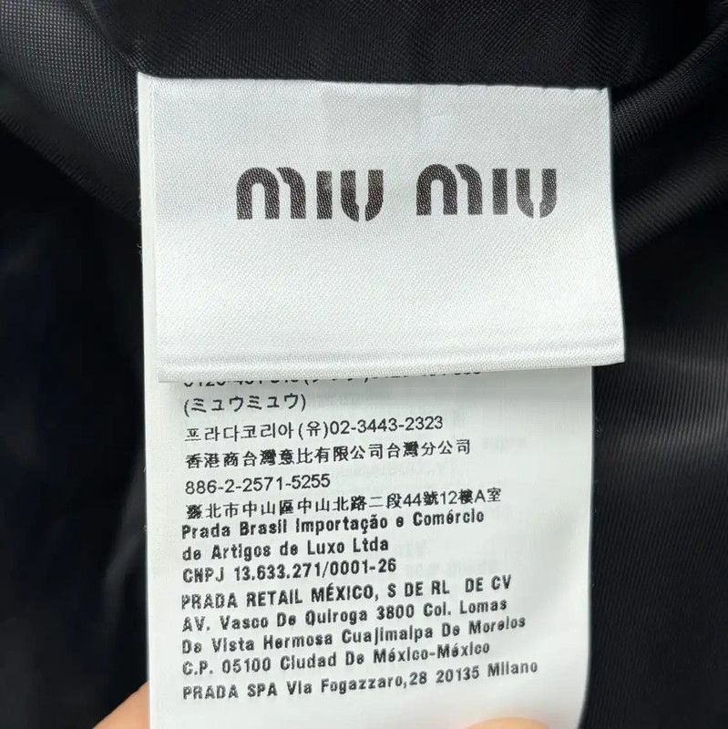 Miu Miu Miu Miu Yellow Women's Jacket 0089 Size ONE SIZE - 4 Thumbnail