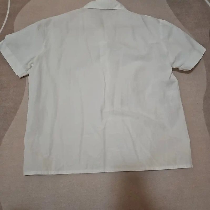 Miu Miu Miu Miu White Cotton Short Sleeve Shirt 0089 Size M / US 6-8 / IT 42-44 - 2 Thumbnail