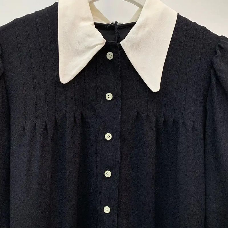 Miu Miu Miu Miu Black Long Sleeve Dress for Women 0089 Size M / US 6-8 / IT 42-44 - 6 Thumbnail