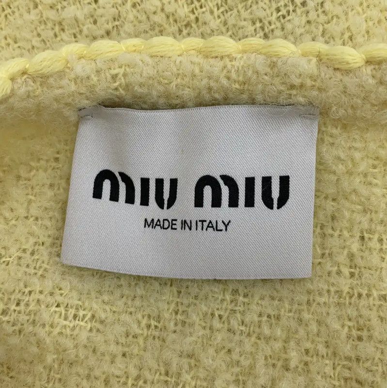 Miu Miu Miu Miu Yellow Wool Women's Cardigan 0089 Size XS / US 0-2 / IT 36-38 - 5 Thumbnail