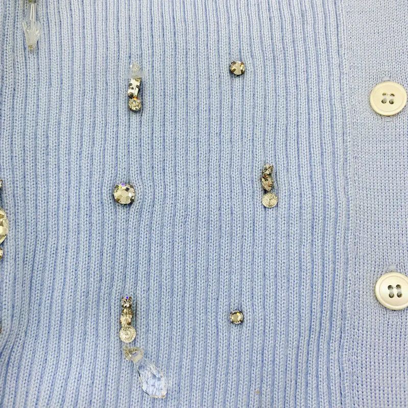 Miu Miu Miu Miu Blue Wool Pullover Sweater for Women 0089 Size M / US 6-8 / IT 42-44 - 4 Thumbnail
