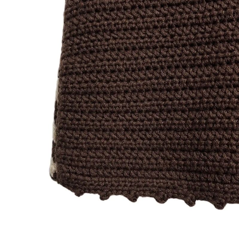 Miu Miu Miu Miu Brown Cotton Knitted Pullover 0089 Size M / US 6-8 / IT 42-44 - 4 Thumbnail