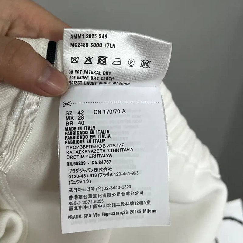 Miu Miu Miu Miu White Wool Women's Shorts 0089 Size 29" - 7 Thumbnail