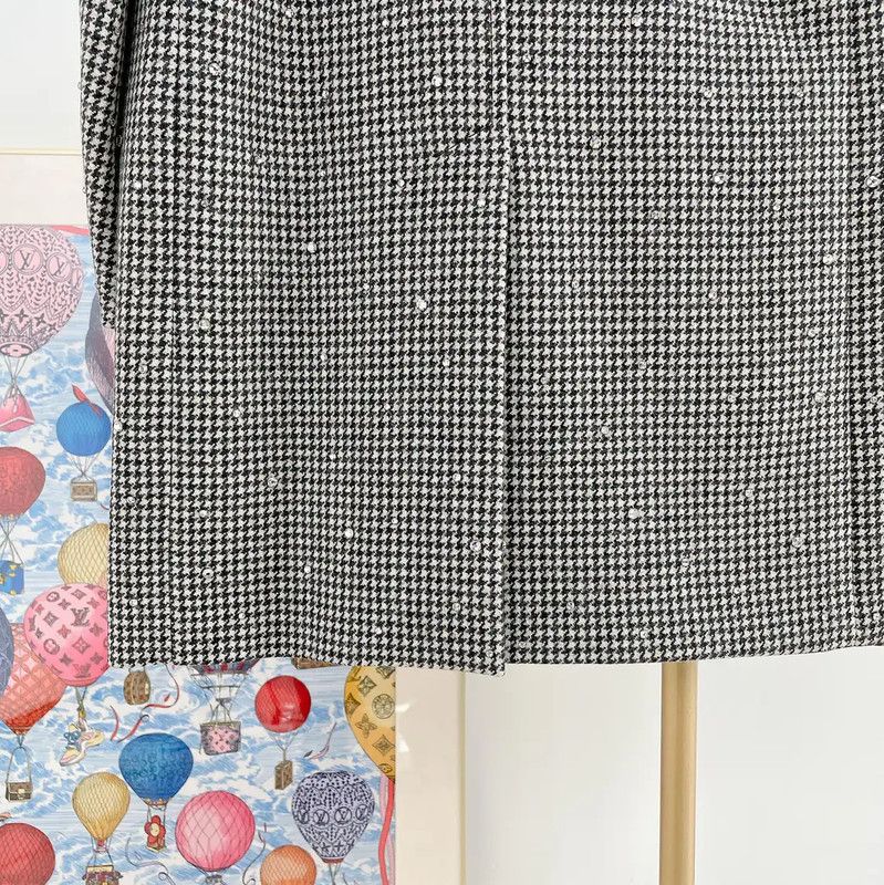 Miu Miu Miu Miu Gray Wool Mid-Length Coat for Women 0089 Size L / US 10 / IT 46 - 5 Thumbnail