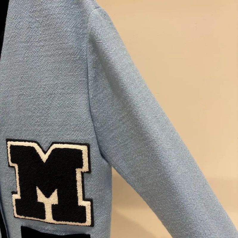 Miu Miu Miu Miu Women's Blue Wool Long Sleeve Cardigan 0089 Size S / US 4 / IT 40 - 4 Thumbnail