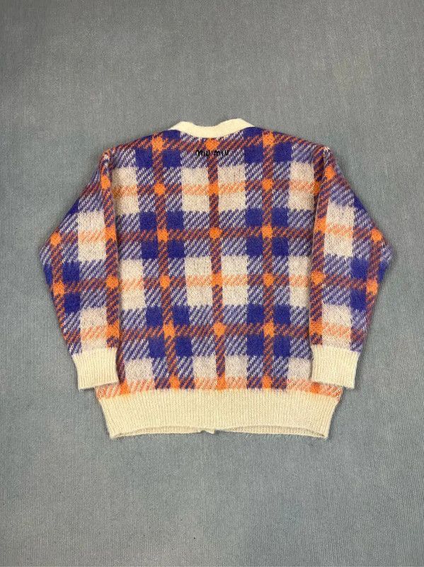 Miu Miu Miu Miu Color Block Wool Cardigan Sweater 0089 Size XS / US 0-2 / IT 36-38 - 2 Thumbnail
