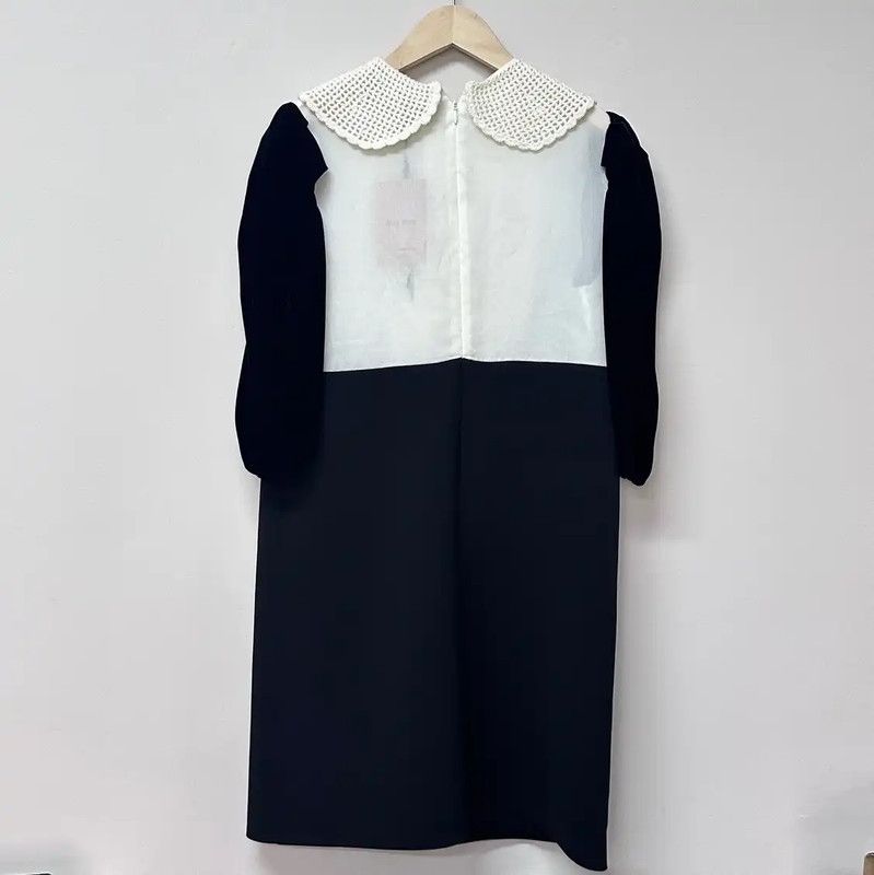 Miu Miu Miu Miu Black Silk Women's Dress Size S 0089 Size S / US 4 / IT 40 - 2 Thumbnail
