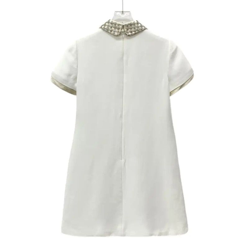 Miu Miu Miu Miu White Short Sleeve Dress 0089 Size S / US 4 / IT 40 - 2 Thumbnail