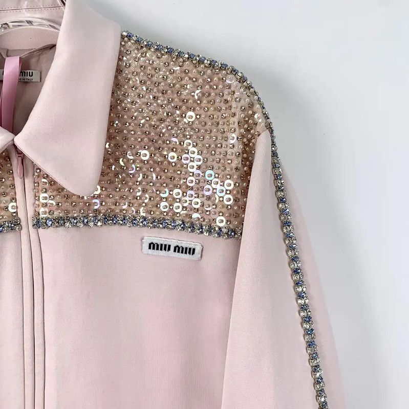 Miu Miu Miu Miu Pink Women's Jacket 0089 Size S / US 4 / IT 40 - 3 Thumbnail