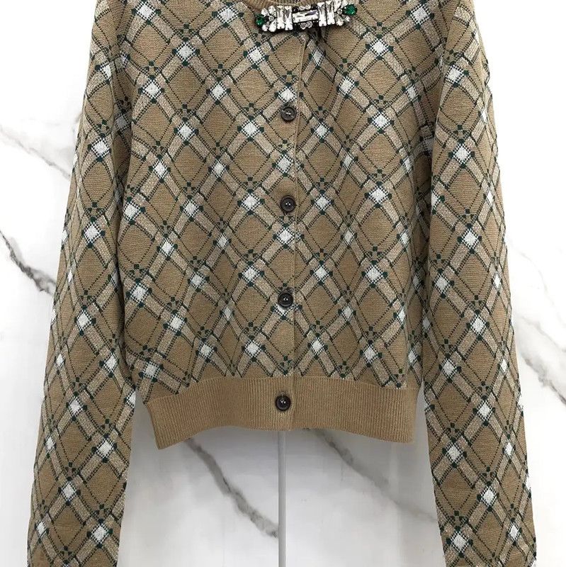 Miu Miu Miu Miu Brown Wool Long Sleeve Sweater 0089 Size M / US 6-8 / IT 42-44 - 4 Thumbnail