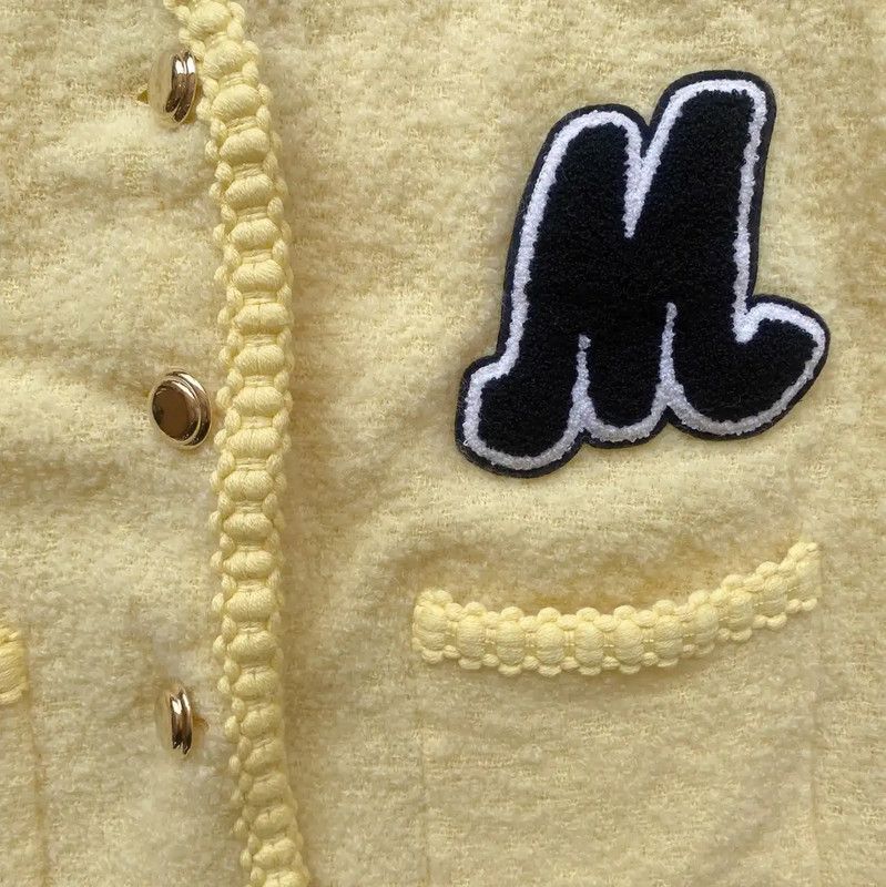 Miu Miu Miu Miu Yellow Wool Cardigan with Logo 0089 Size XS / US 0-2 / IT 36-38 - 6 Thumbnail