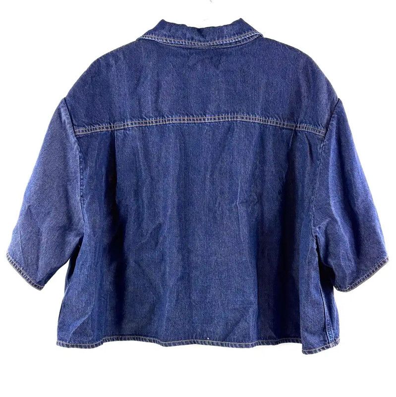 Miu Miu Miu Miu Blue Cotton Shirt for Women 0089 Size ONE SIZE - 2 Thumbnail