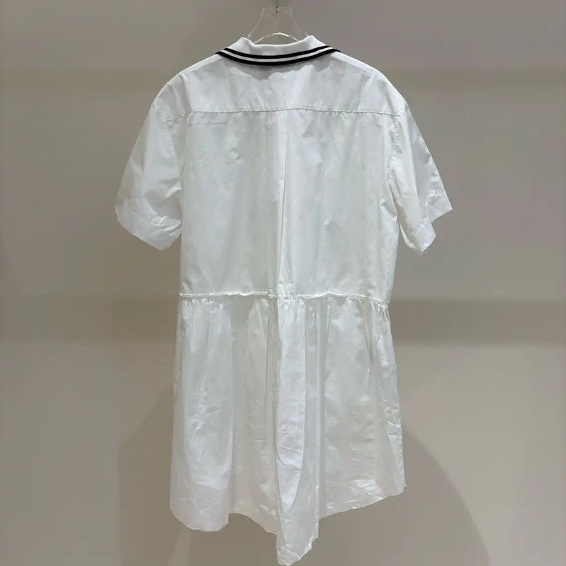 Miu Miu Miu Miu Summer White Cotton Dress 0089 Size M / US 6-8 / IT 42-44 - 2 Thumbnail