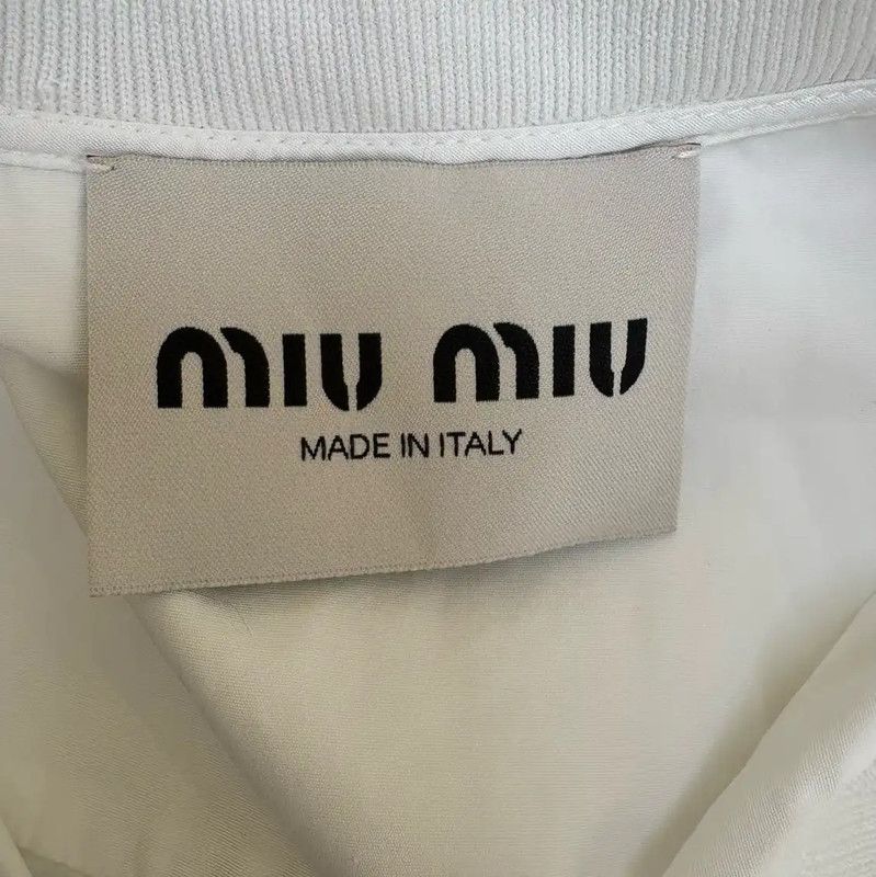 Miu Miu Miu Miu Summer White Cotton Dress 0089 Size M / US 6-8 / IT 42-44 - 8 Thumbnail