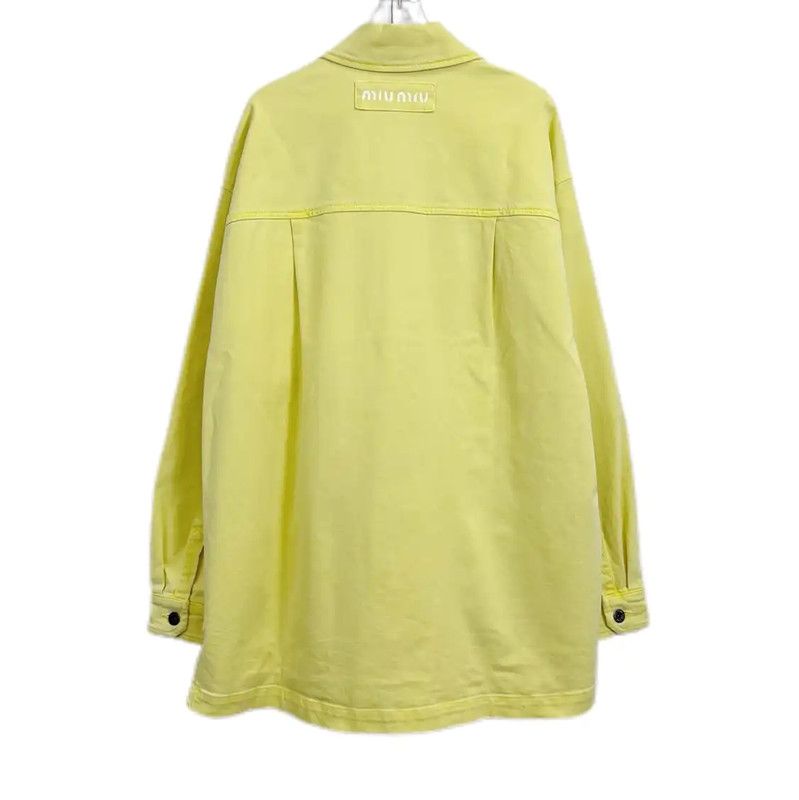 Miu Miu Miu Miu Yellow Women's Winter Jacket 0089 Size XS / US 0-2 / IT 36-38 - 2 Thumbnail