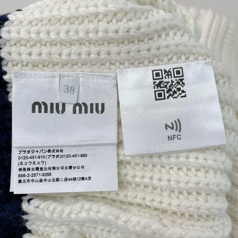 Miu Miu Miu Miu White Cable Knit Sweater Vest 0089 Size M / US 6-8 / IT 42-44 - 7 Thumbnail