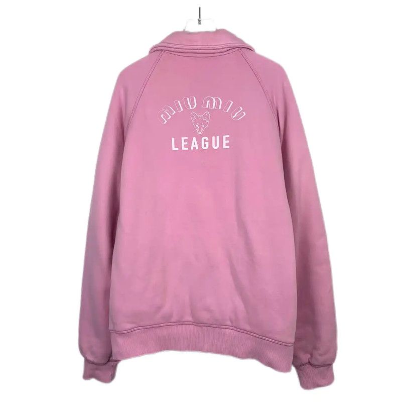 Miu Miu Miu Miu Pink Cotton Women's Jacket 0089 Size M / US 6-8 / IT 42-44 - 2 Thumbnail