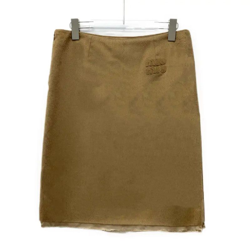 Miu Miu Miu Miu Brown Women's Skirt in Size S 0089 Size 23" - 2 Thumbnail